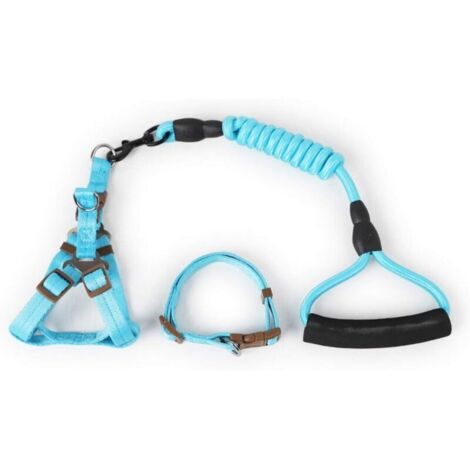 Laisse en corde pour chien Laisse en corde durable avec poignée rembourrée et ensemble de laisse pour chiens de petite, moyenne et grande taille (1/5)