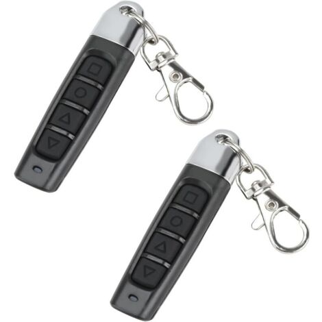 Pièces Telecommande Universelle Portail 433 MHz, Télécommande Porte de Garage Universelle avec 4 boutons et Fréquence Fixe, Duplicateur de Telecommande Portail Sans Fil pour Portes de Garage