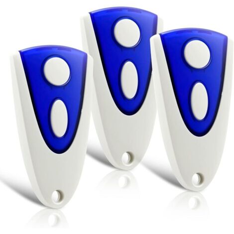 Lot de 3 télécommandes de rechange pour porte de garage - 433,92 MHz - Compatible avec l'émetteur manuel Novoferm Novotron 502 MAX43-2 Novotron 512 MIX43-2 (1/5)