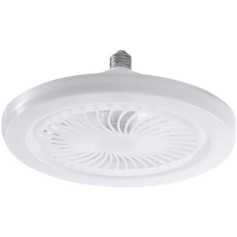 Ventilateurs de Plafond avec Télécommande, 30W Ventilateur de Plafond 9,8 Pouces Petite Lampe de Ventilateur LED Silencieuse E27 pour Chambre (1/5)