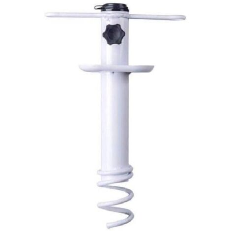 Ancre de sable pour parasol de plage, base de camping en plein air, support de tarière, support de rangement en spirale, robuste, pour patio, maison, jardin (1/5)