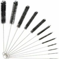 12 pièces Tube Brosse de Nettoyage Versail - Goupillon Nettoyage - Brosse de Nettoyage Tube pour Bouteille en Verre Bébé Biberon Bouilloire Clavier - Tuyau Brosses de Nettoyage - Brosse de Nettoyage