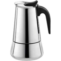UlisemCafetièRe Espresso,CuisinièRe CafetièRe,Espresso Pot Machine à Café,Italienne 100Ml en Acier Inoxydable
