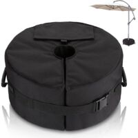 Sac de Poids de Base pour Parasol - Diamètre Réglable Ouverture latérale Poids de La Base du Parasol - Support de Poids de Parasols de Jardin Extérieur pour Patio - Sacs de Sable Jusqu'à 40 kg