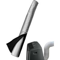 Protection de tuyau de climatiseur, housse de protection de tuyau de climatiseur portable, isolation de housse de climatiseur, pour tuyau d'échappement de 5 à 6 pouces de diamètre