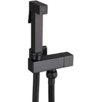 Bidet Douche Toilettes Bidet Main Kit Pulvérisateur,Toilettes Douchette Main Toilettes,Pulvérisateur Toilettes Couches Lavables,noir