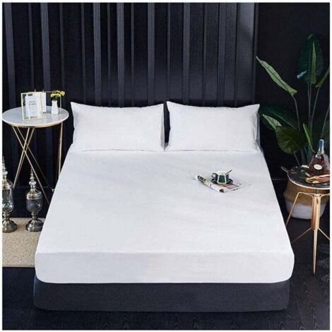 Protège-matelas, housse de matelas imperméable, surmatelas respirant, résistant aux déchirures, lavable, drap-housse ultra doux, (1/4)