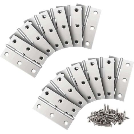 24 Pièces Charnière Inox,66MM Paumelles de Porte,Charniere PianoPour La Maison Meubles Matériel Armoire Garde Porte Tiroir (1/4)