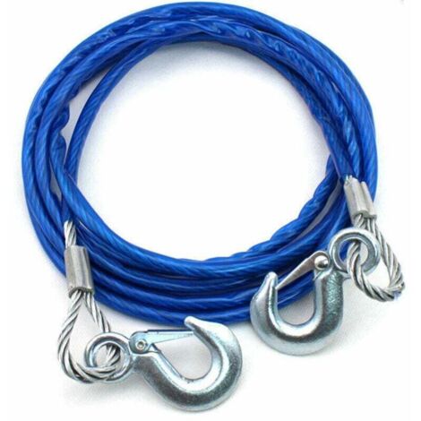 Corde de remorquage robuste 4m 5 tonnes Crochet de sécurité filaire en acier (1/4)