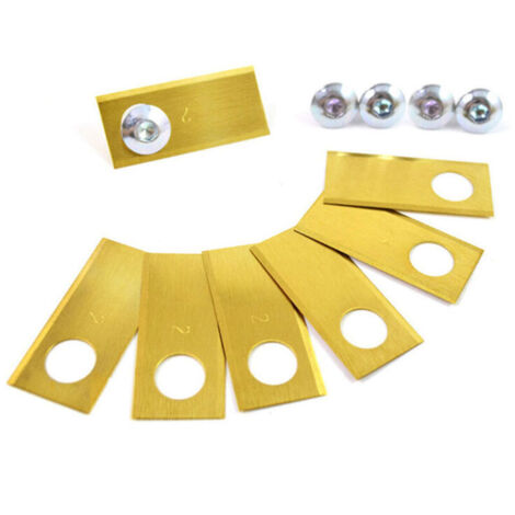 Lot de 30 Lame de rechange pour tondeuse à gazon, outil en acier inoxydable durable - Lame de rechange lisse et tranchante Convient aux lames de tondeuse à gazon Honda (1/4)