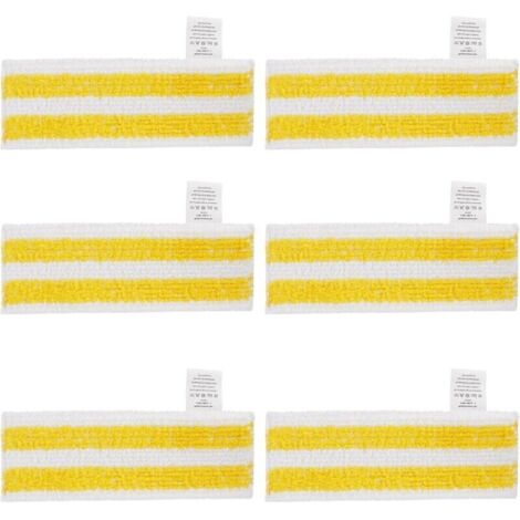 Lot de 6 Lingettes de Rechange en Microfibre Compatible avec Karcher Easyfix SC 1, SC 2, SC 3, SC 4, SC 5 Nettoyeurs Vapeur (1/4)
