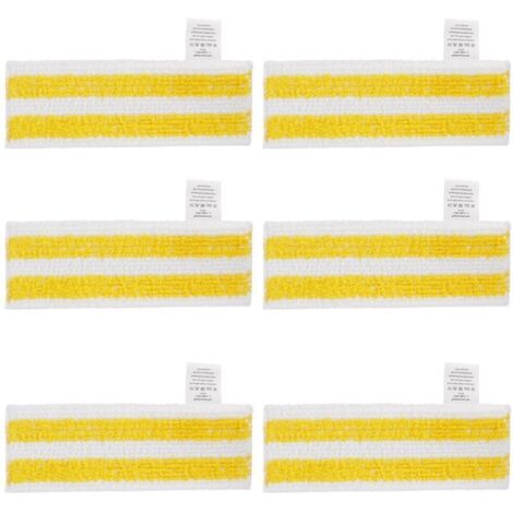 Lot de 6 Lingettes de Rechange en Microfibre Compatible avec Karcher Easyfix SC 1, SC 2, SC 3, SC 4, SC 5 Nettoyeurs Vapeur (1/4)