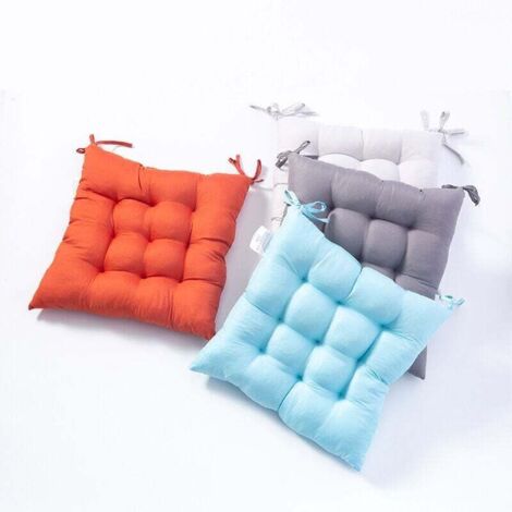Lot de 4pcs Galette de Chaise- taille 40x40cm- Qualité exceptionnelle-Doux au Toucher et élégant (1/4)