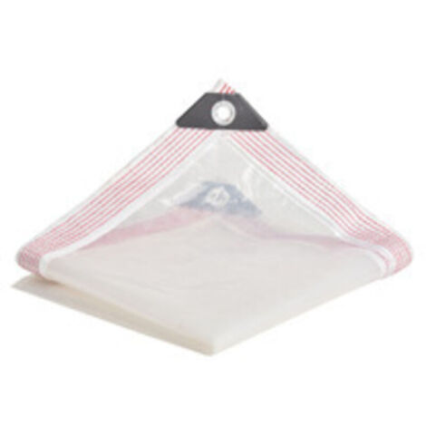 Bâche Transparente avec Oeillets - bache Transparentes Exterieur Plastique Serre avec Impermeable terrasse bâches de Protection étanche - pour extérieur Meubles de Jardin Tente - 2x3m (1/4)