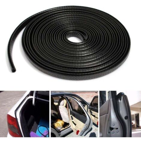 Bande de protection en caoutchouc en forme de U pour bords de voiture de 1 mm à 2,5 mm d'épaisseur (noir) (1/4)