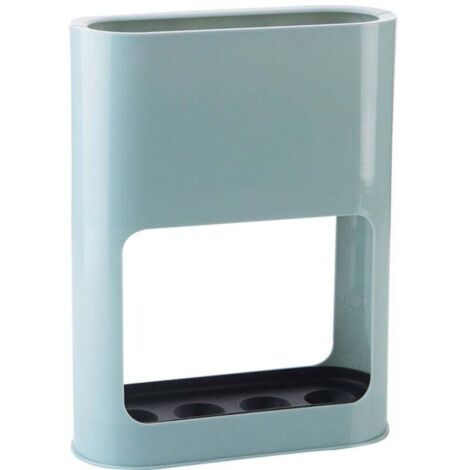 Porte-parapluies ovale bleu 4 pouvant être stockés - Belle finition (1/3)