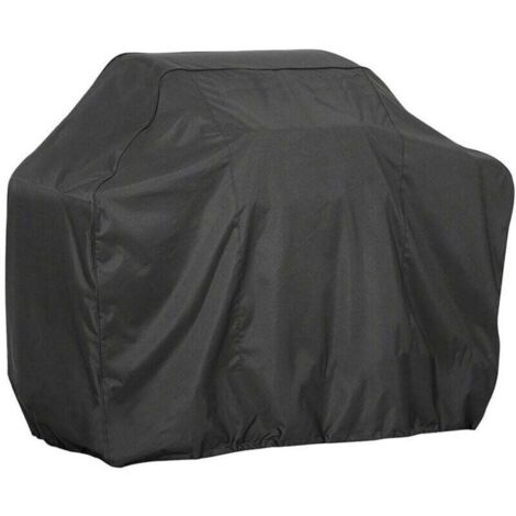 Housse Barbecue, Bâche Résistante de 210D Oxford Protection BBQ à Gaz, Couverture de Grill Anti-Vent/Anti-UV/Anti-l'eau/Anti-l'Humidité/Antipoussière 19071117CM Noir (1/4)