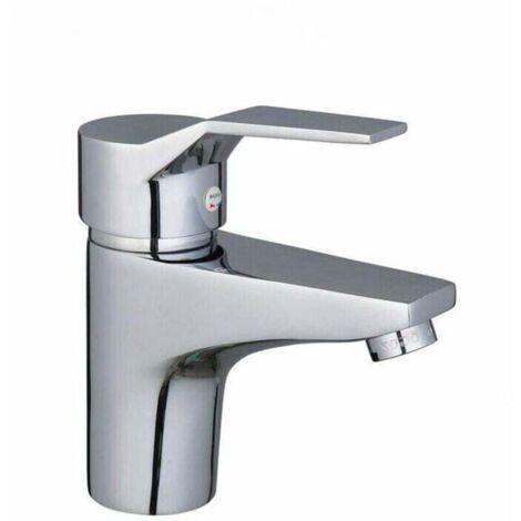 Robinet de lavabo d'eau chaude et froide à trou unique pour salle de bain et cuisine, armoire de salle de bain et comptoir d'évier, robinet à usage domestique (pièce unique) (1/4)