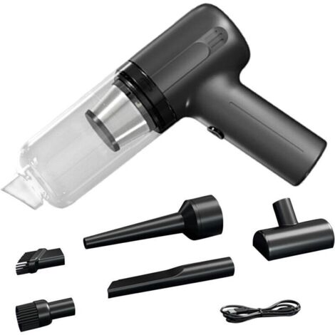 Mini aspirateur, aspirateur de voiture léger sans fil, aspirateur domestique de 200W, aspirateur à main, aspirateur compact, kit de nettoyage de voiture, accessoires de voiture pour la maison (1/4)