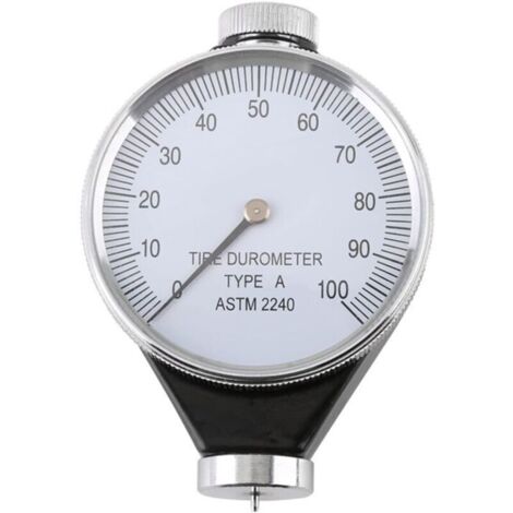 Duromètre Testeur de dureté pour Pneus Caoutchouc Verre Résine Cuir Modèle A/O/D Cadran 0-100(Modèle A) (1/4)