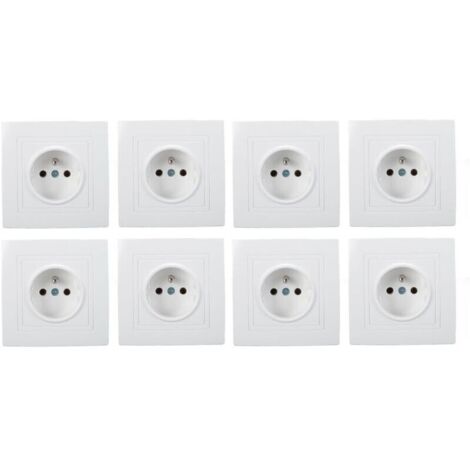 8 pièces prise Standard française 16A 220V prise murale prise murale pour hôtel de bureau à domicile (1/4)