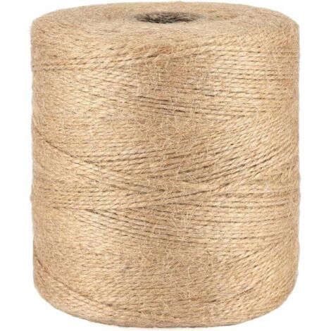 Ficelle 500M Ficelle Jute Ficelles de Jardinage Corde Naturelles Fil de Jute Corde Fine pour Jardiage Décoration de Mariage,Arts Créatifs DIY l'emballage Cadeau- (1/4)