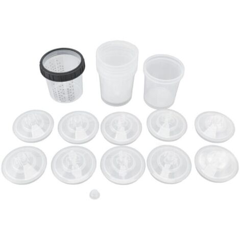 Gobelet de mélange de peinture en aérosol jetable avec couvercles 600 ml (1/4)