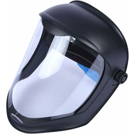 Visière de protection,Casque de Faciale avec Visière Housse de Anti-buée Meulage de Sécurité, Protège Contre Chutes, Masque Double Bandeau (1/4)