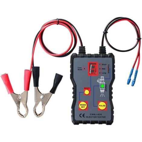 Carburant Injecteur Testeur Nettoyeur Trousse Diagnostic Nettoyage Outil 12V Voiture Véhicule Automobile Injecteur Essai Portable Jauge pour Professionnel et Auto Passionnés (1/4)