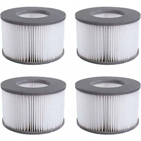 Lot de 4 Cartouches filtrantes de Rechange, pour Les mspa, Les Spa Chauds et Autres piscines gonflables, Convient aux modèles de Filtre à partir de 2020 (1/4)