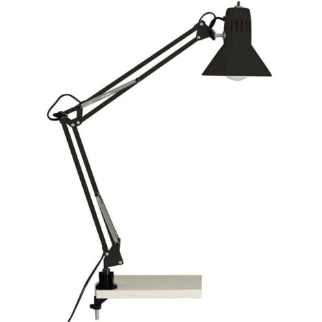 Brilliant lampe, lampe de bureau Hobby noir, métal, 1x A60, E27, 40W, lampes normales (non incluses), A ++ (1/2)