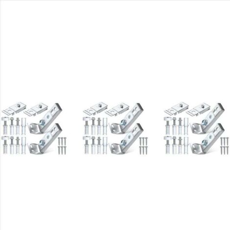 Kit de quincaillerie pour portes pliantes, lot de 6 pièces de rechange pour réparation de placards coulissants pliants (1/4)