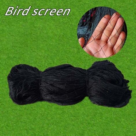 Filet Anti-Oiseaux, Filet de Protection Contre Les Oiseaux en Nylon de Jardin Durable, Filet Anti-Oiseaux Réutilisable pour Le Jardin,Noir(Taille de maille 2.5×2.5 cm, 7.5×15 m) (1/4)