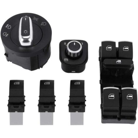 Commutateur Phares et Lève Vitre Électrique Compatible Golf 5 6 Mk5 B6 Siège Conducteur (1/4)