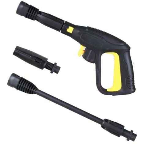 Pistolet de Nettoyeur Haute Pression – Remplaçant avec Lance Extension, Raccord Rapide, Compatible Karcher K2 K3 K4 K5 K6 K7 (150 bar / 2175 PSI) (1/4)