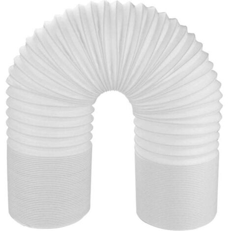 Rosvola Tuyau Climatiseur Mobile 13CM Diamètre, Sens Direct Tuyau Évacuation Universel 3M Tube d'Aération AC Flexible PP Tube de Ventilation Échappement