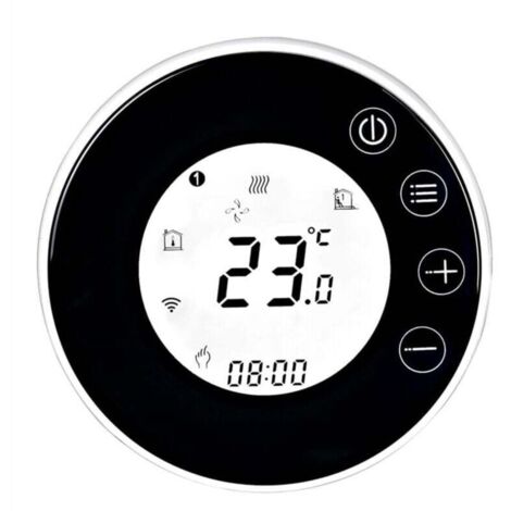 Thermostat Intelligent Wi Fi avec Ecran LCD Controle Vocal Programmation Hebdomadaire (1/4)