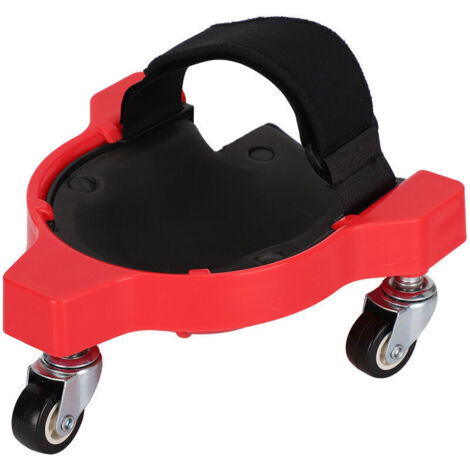 Genouillères à roulettes pour économie de Travail KneeBlade Sangle de sécurité Gliding Wheeled Non Marrin(Red) (1/4)