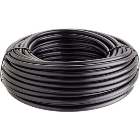 25M Tuyau pour arrosage en goutte à goutte, tuyau d'eau en PE 16x1.2 mm, Noir (1/4)