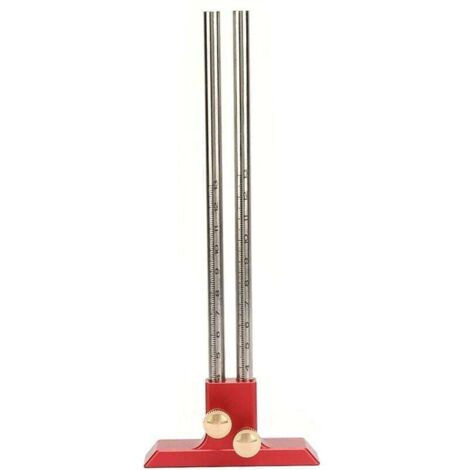 Outil de jauge à mortaise pour Le marquage du Bois, outil de scribe en bois à double tête de règle de scripteur de menuiserie en acier inoxydable pour menuisier (1/4)