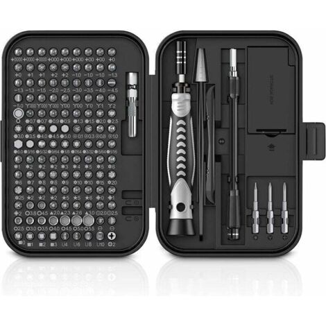150 en 1 Jeu d'embouts de Précision , Jeu de Tournevis Torx, jeu de Tournevis de Précision, jeu d'outils de Réparation de Bricolage, Kit de Mini Tournevis avec étui Ikodm (1/4)