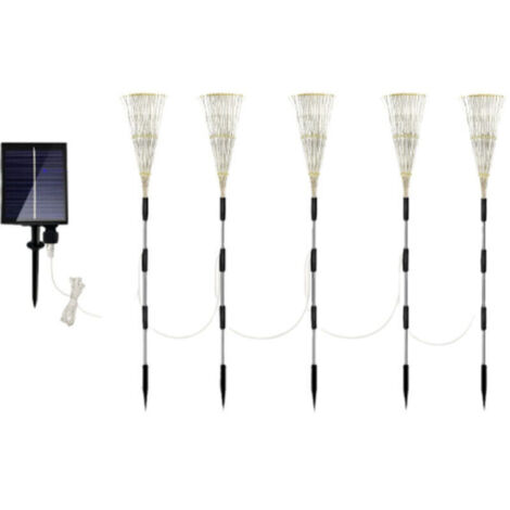 1 Ensemble Solaire Éclairage Paysager Solaire Lampes Solaires Extérieures Patio De Plein Décoration Extérieure Solaire,multicolore (1/4)