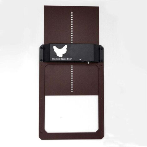 Porte de poulailler automatique sensible à la lumière, porte de poulailler, porte pour animaux domestiques，Noir，pour Une Vie Pratique (1/4)