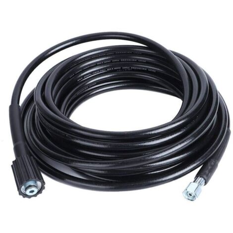 Tuyau Haute Pression 10m, M22 Filetage Flexible Nettoyeur Haute Pression Avec Connecteur Quick Connect de Type clic pour nettoyeurs Haute Pression Krcher K2 K3 (1/4)