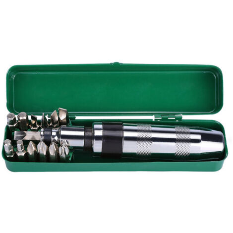 14 pièces 1/2” Tournevis à Frapper et Embouts Tournevis à Chocs Tournevis a Percussion Tournevis a Frapper Ensemble de Tournevis Tournevis Outils Tournevis Mecanique Automobile (1/4)