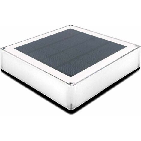 Capuchons de Poteaux Solaires 12x12cm, 1 Pcs Lampe de Poteau de Clôture en Bois Imperméable Lampe de Chemin de Jardin pour Terrasse, Patio, Marches (1/5)
