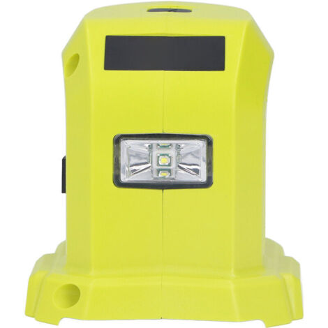 Convertisseur D'adaptateur Batterie, Convertisseur D'adaptateur Batterie au Lithium-ION Double Ports USB avec Lumières LED pour Ryobi P743 18V 14.4V, Chargeur et Convertisseurs, Sobre, convertisseur (1/4)