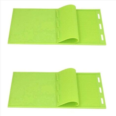 Lot de 2 moules en silicone pour cire d'abeille de 5,4 mm, pour estampage de fondations, équipement d'apiculture (1/4)