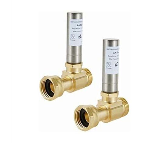 ÉLiminateur de Coups BéLier en Acier Inoxydable S-241 pour Machines à Laver, Joint Rotatif 3/4 Pouces, 2 PièCes (1/4)