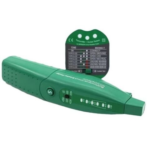 Localisateur de Circuit et Testeur de Câble avec Détecteur de Cable électrique, Fonctionnalité Complète pour Installations 110-250V AC, Traceur Cable, Prise Conforme Norme UE【sans Batterie】 (1/4)